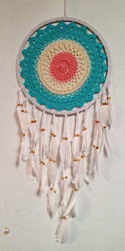 Atrapa Sueños Artesanal De Macrame 32 X 85 Cm Varios Colores