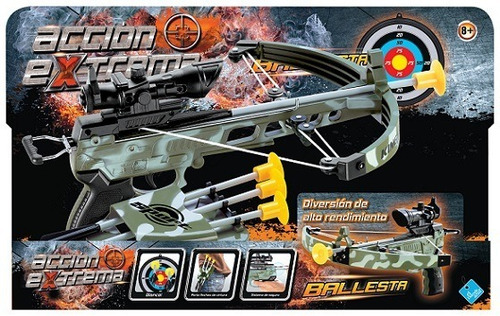Imagen 4 de 7 de Ballesta Lanza Flechas Con Blanco Accion Extrema 6440