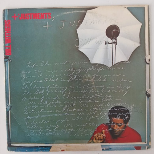 Bill Withers - + Justments - Vinilo Usa 1974 Insert