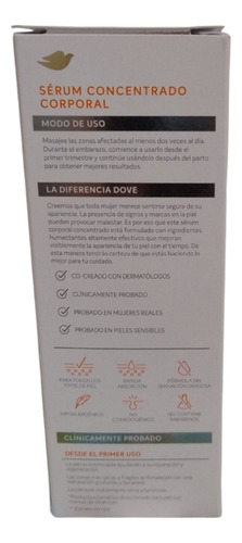 Sérum Corporal Concentrado Dove 100ml Sin Esencia