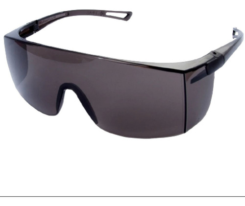 Kit 100 Óculos Proteção Segurança Rj Sky Escuro Fume Epi Top