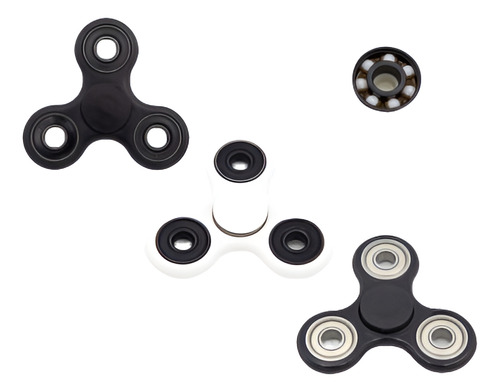 Lote De 9 X Tri Fidget Mano Dedo Spinner Cerámica Teniendo E