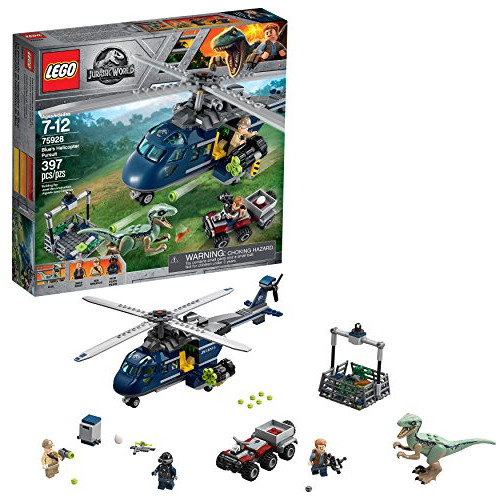 Lego Jurassic World Blue's Helicopter Pursuit 75928 Buildi