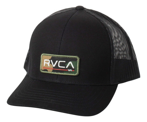 Rvca Sombrero Con Visera Trasera Ajustable Para Hombre, Camo