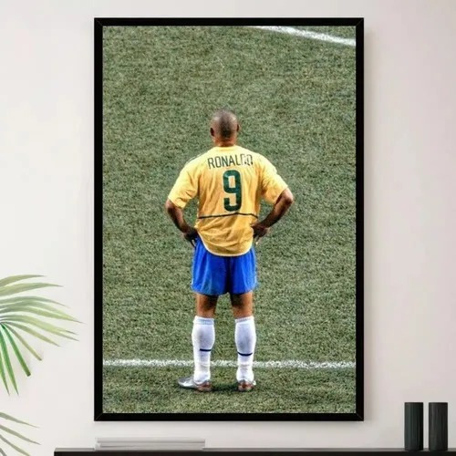Quadro Ronaldo 2002 Fenomeno Mundial Decorativo A3 35x45cm