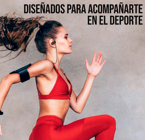 Imagen 3 de 10 de Audifonos Deportivos Inalambricos Bluetooth Microfono