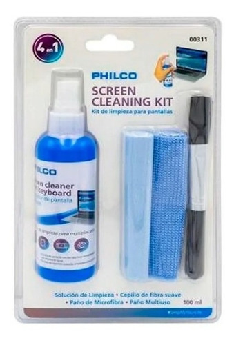 Kit Set Liquido Limpiador 4 En 1 Pantallas Notebook Lcd Pc