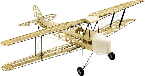 Avión Biplano R/c Nuevo (balsa) 980 Milímetros Envergadura