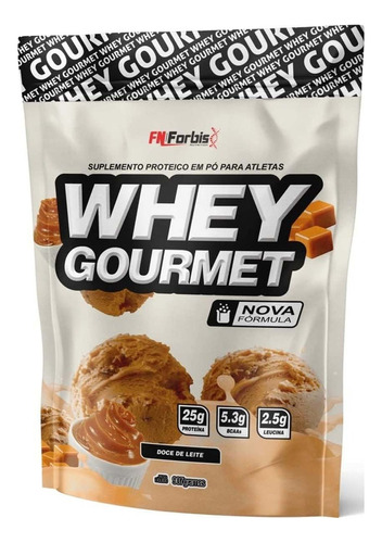 Whey Protein Gourmet Refil 900 G - Fn Forbis - Proteina Sabor Doce De Leite