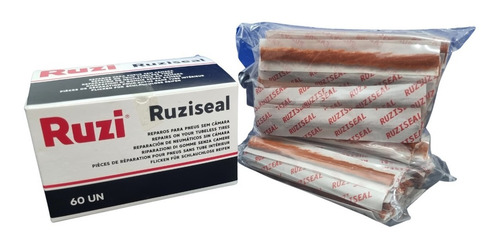 Imagem 4 de 6 de Refil Macarrão Remendo Pneus Sem Câmara Carro Cx 60 Und Ruzi