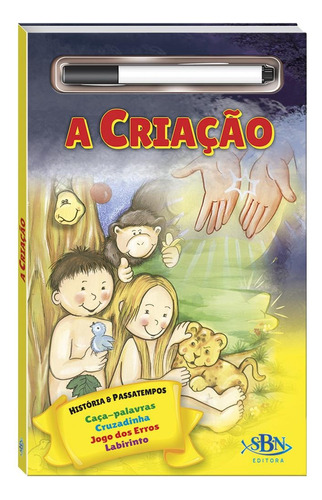 História Bíblica e Passatempos-Esc.Apague: Criação,A, de Marques, Cristina. Editora Todolivro Distribuidora Ltda. em português, 2019