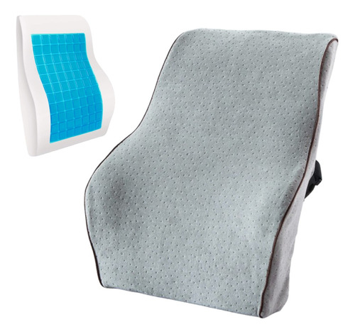 Cojínes Espaldar Lumbar Viscoelastica Ortopédica Gel + Funda