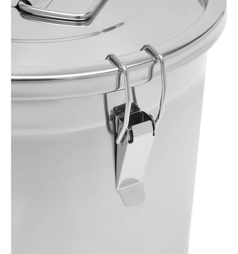 W Recipiente Hermético De Acero Inoxidable Con Asas 6 Litros