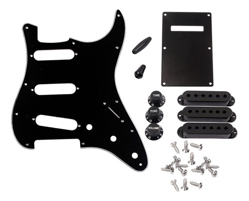 Juego De 3ply 11 Agujero Sss Guitar Pickguard + Placa 2024