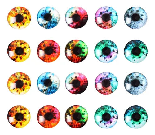 20 Piezas Cabochones De Vidrio Redondos Zhu Yu Chun 40mm