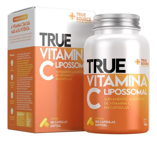 True Vitamina C Lipossomal (180 Caps) - Padrão: Único Sem Sabor