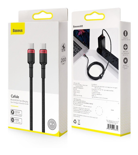 Cable 100w Tipo C To Usb Tipo C 