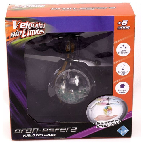 Imagen 1 de 7 de Bola Voladora Helicoptero Dron Esfera El Duende Azul Full