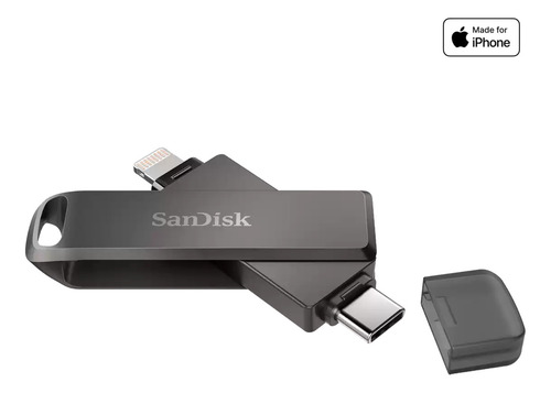 Sandisk Pendrive 256gb Ixpand Drive Luxe Lighting + Usb-c