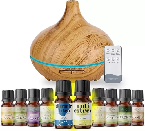 Difusor de aromas Difusor de aceites esenciales Aromaterapia Manual de  usuario