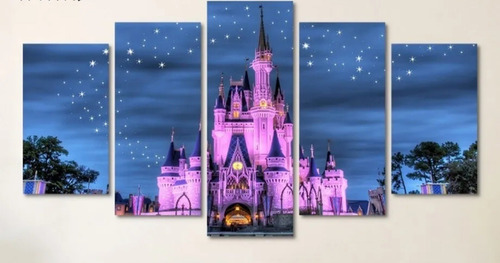 Quadros Decorativos Princesa Castelo Disney