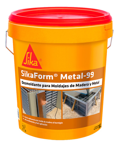Sikaform Metal 99 Desmoldante Transparente 16 Lt