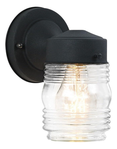 Farol De Pared Con Una Luz Para Exteriores, Negro