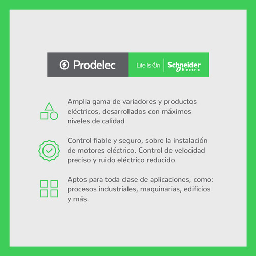 Variador De Frecuencia 1hp 3f 200-240 Vac Scheneider