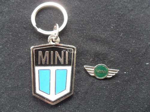 Mini Cooper Lote Llavero + Pin Ingles Escudo Microcoupe