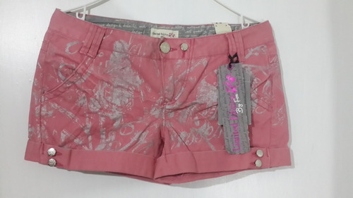 Short De Jean Importado Marca Fox Diseño Graphic Color Rosa