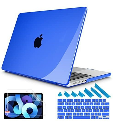 Protector Color Azul Compatible Con Macbook Pro 16 Pulgadas