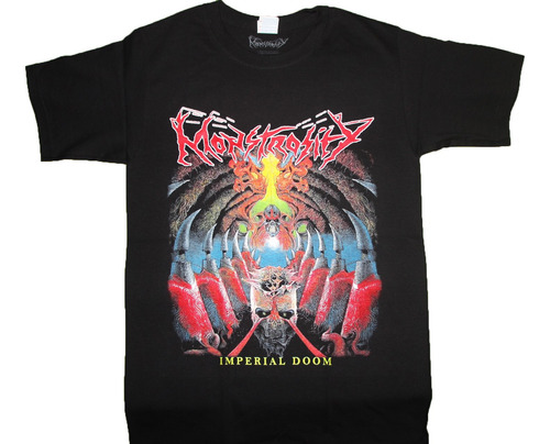 Gusanobass Playera Metal Rock Monstrosity Imperial 2 X L