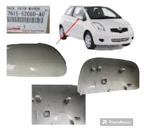 Tapa Externa De Retrovisor Toyota Yaris 2006/2009