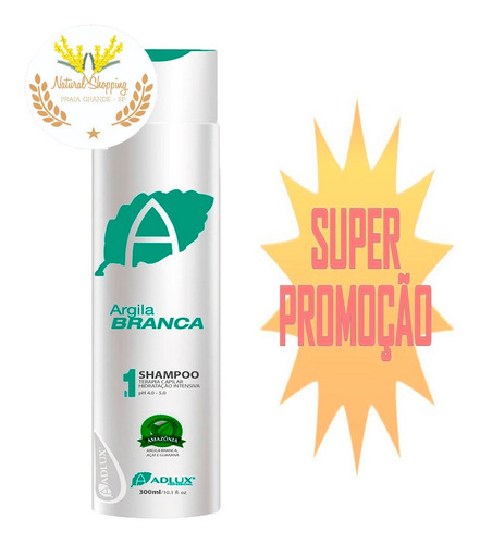 Shampoo Adlux Argila Branca 300ml Tratamento Pos Progressiva