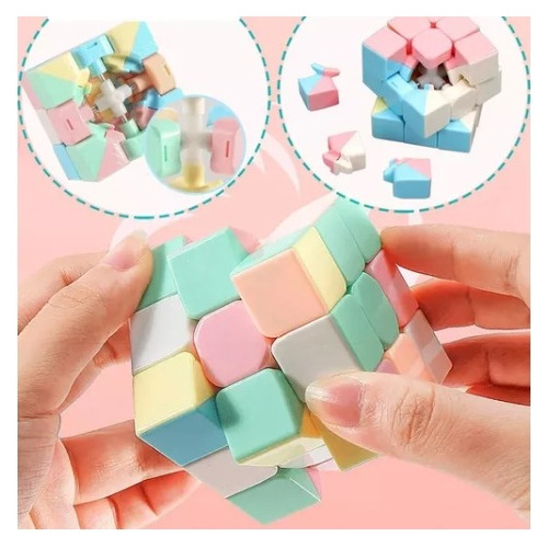 Cubo Rubik Moyu Macaron Color Pastel Profesional 4 Piezas