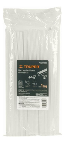 Truper Rep-pipe-5/16g, Bolsa Con 1 Kg De Barras De Silicón