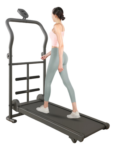 Caminadora Athletic Works Manual Con Scanner Negra