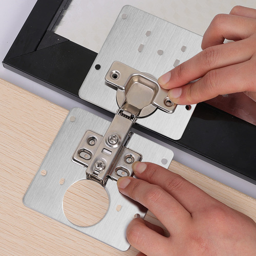 4 Placas 9*9cm Reparadoras Bisagra Armario Con Tornillos