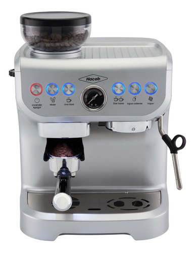 Máquina De Café Haceb Con Molino Integrado Inox