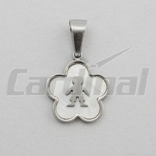 Dije Colgante Nene Acero Cardinal + Collar Hilo Para Regalo