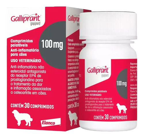 Galliprant 100 Mg 30 Comprimidos