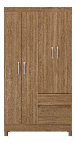 Guarda Roupa 4 Portas Com Pés Lótus Amêndola Touch 42060