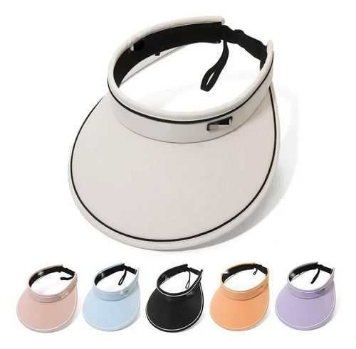 Sombrero Vacío De Verano Con Protección Solar Para Mujer Con