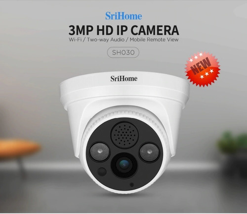 Cámara Vigilancia Ip Wifi Interior Alarma Audio 128gb Sricam