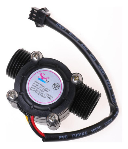 Sensor Hall Fluxo Vazão Água 1/2 - Arduino 30l/minuto
