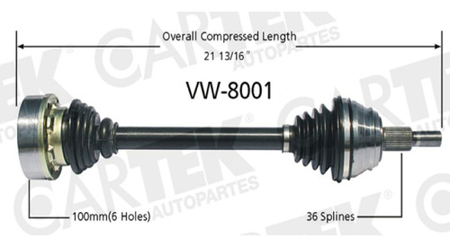 Flecha Delantera Izquierda Jetta 1998-1999-2000 Completa Ck