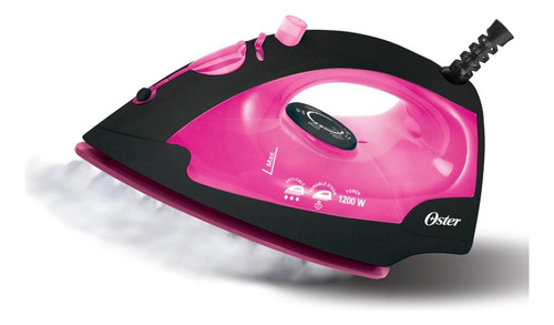 Plancha De Vapor Antihaderente Color Rosado Gcstbs4801p