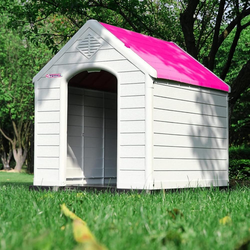 Cama Exterior Q Perrón Pinklub Grande Rosa 99x96 Cm