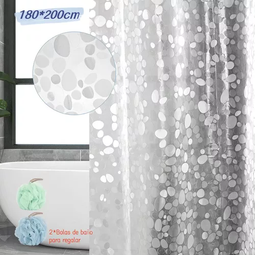 Cortina de baño de moho impermeable PEVA transpare – Grandado