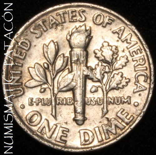 Moneda Usa One Dime 1990 Letra P (Usado)